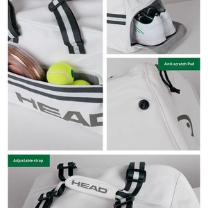 <span class=keywords><strong>Borsa</strong></span> Professionale per Racchetta da Tennis <span class=keywords><strong>HEAD</strong></span> 262193 Stile Djokovic Wimbledon, <span class=keywords><strong>Borsa</strong></span> a Tracolla Singola Impermeabile in PU per Sport - Product Image 2