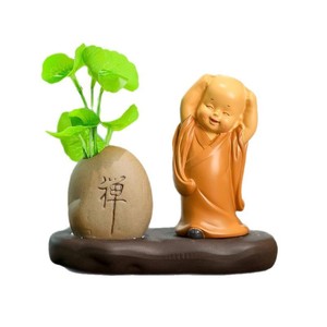 พระฮุ่นแกะสลักเรซิ่น สไตล์จีน สำหรับตกแต่งโต๊ะน้ำชา ตกแต่งบ้าน สำนักงาน ของตกแต่งศิลปะบนโต๊ะทำงาน - Product Image 5