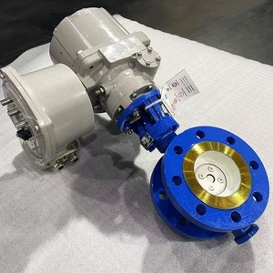 Válvula de mariposa eléctrica D943Y-25C DN300 con sellado metálico y control integrado para agua a temperatura normal 0.6MPa - Product Image 5