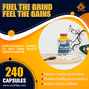 Cápsulas de Aminoácidos BCAA Puros 1000mg Leucina Isoleucina Valina 2:1:1 <span class=keywords><strong>Gelatina</strong></span> para Adultos con Estilo de Vida Activo - Product Image 3