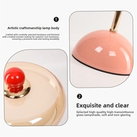 Lampe de table en fer et verre de style français classique, à commande tactile, alimentée par batterie, LED blanc chaud, ambiance luxueuse pour salon et chambre à coucher