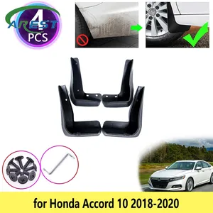 Pára-lamas para honda accord 10 2018 2019, 4 unidades, para honda accord 10 2020 proteção contra respingo roda traseira acessórios automotivos,