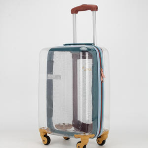 תיבת מטען נשי קטן שקוף מקרה עגלת ילדים קטן חמוד 20 אינץ למבוגרים העלאה נסיעות תיבת AP1033 - Product Image 1