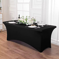 Nappe ronde en polyester extensible en spandex de couleur personnalisée pour les banquets de mariage, les buffets, les restaurants et les salles à manger