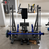 Máquina de remo comercial de doble función, máquina de remo guiada por rieles, entrenador multifuncional de músculos dorsales para gimnasios