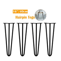 Pieds de meubles or moderne pas cher chrome fer acier métal meuble TV lit armoire canapé épingle à cheveux pieds de meubles pour meubles