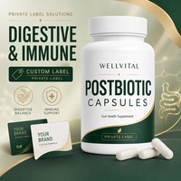 Capsules postbiotiques personnalisées sous marque privée pour la digestion et l'immunité