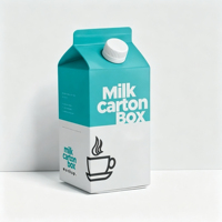 Boîte d'emballage de luxe personnalisée pour boissons, jus et lait, impression quadricolore, vente en gros Guangdong
