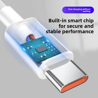 Câble de données USB-C 66W à charge rapide 6A, compatible avec les téléphones Android Vivo et autres, directement de l'usine