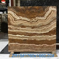 Mármol de Ónix Tigre Natural con Vetas Marrones y Amarillas, Gran Losa Impermeable, Panel Moderno para Baño, Cocina, Sala de Estar, Pared de TV