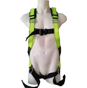 EN361 Green Black Polyester Full Body Harness Safety Harness