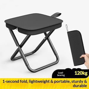 Складной уличный стул с ручкой, портативный, для кемпинга, рыбалки, с молнией, в упаковке для почтовых отправлений - Product Image 5