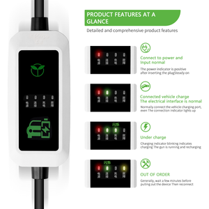 Le tout nouveau <span class=keywords><strong>pistolet</strong></span> de charge portable plug-and-play de 3,5 kW 16A d'E-Mingze pour les véhicules électriques de type 2 est plug-and-play - Product Image 3