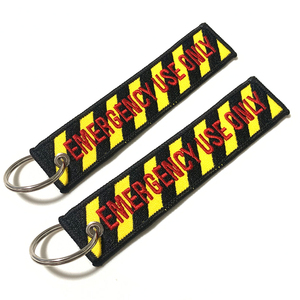 Llavero Bordado al por Mayor de Alta Calidad, Personalizado con Nombre y Logotipo, Llavero Tipo Jet Tag, Anillo para Llaves, Llavero Bordado - Product Image 1