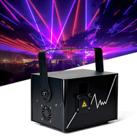 Igracelite 2W/3W/5W Projecteur Laser RGB d'animation pour scène, alimenté par batterie, DMX512 ILDA, pleine couleur, pour DJ, club, événement