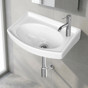 Lavabo Pequeño de Cerámica de 12x18 Pulgadas, Lavamanos de Porcelana para Baño, Cocina y Uso Doméstico, Producto de Artículos Sanitarios - Product Image 1