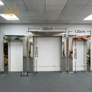 Grand arc de fond Porte de mariage en acier inoxydable <span class=keywords><strong>Arche</strong></span> à colonne carrée Accessoire <span class=keywords><strong>Ballon</strong></span> argenté <span class=keywords><strong>Arche</strong></span> <span class=keywords><strong>rectangulaire</strong></span> de mariage en plein air - Product Image 6