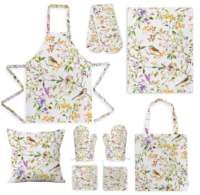 Essuie-tout de cuisine rectangulaire 100 % coton gaufré à motif floral, durable, hypoallergénique, écologique et lavable en machine pour la vaisselle