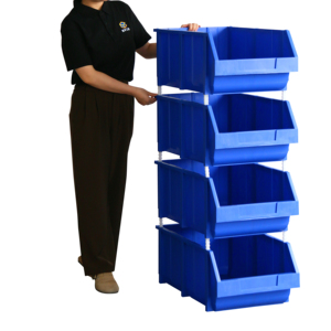 Lớn Tải Phía Trước Mở <span class=keywords><strong>Stackable</strong></span> Nhựa Công Nghiệp Kho Quần Áo Lưu Trữ Thùng <span class=keywords><strong>Stackable</strong></span> Lưu Trữ Hộp - Product Image 1