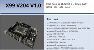 Placa base de escritorio Intel <span class=keywords><strong>Xeon</strong></span> E5 de alta calidad LGA2011 B85 Chipset DDR3 placa base Mini-ATX x99 de doble canal - Product Image 4