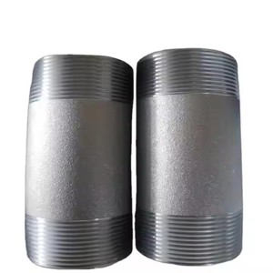 ASME b16.11 chủ đề ống núm vú ống dẫn nước Vật liệu nhúng nóng thép mạ kẽm Phụ kiện ống thép carbon Thùng núm vú - Product Image 2