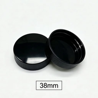 Bouchon à vis professionnel en plastique PP 18mm 24mm 28mm 38mm 400 410, surface lisse ou côtelée, qualité alimentaire, sans BPA