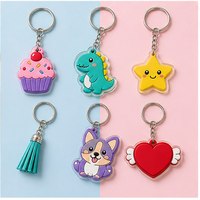 Porte-clés personnalisé en acrylique transparent et alliage de zinc, imprimé double face, logo personnalisé, cadeau d'anniversaire, cadeau de fête, vente en gros