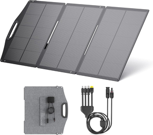 Paneles Solares Portátiles de 150W con Soportes, Cargador Solar Impermeable IP68 con MC-4/XT60 para Estación de Energía, Conversión del 25% - Product Image 1