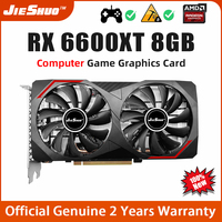 JieShuo 100% Nouveau RX 6600XT 8G AMD 6600 Ordinateur Cartes De Jeu vidéo RX 6600xt serveurs GPU RX6600 8GB Carte Graphique AMD RX 6600 XT
