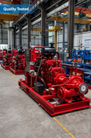 Sistem Pompa Kebakaran Daya Ganda Industri RDC RDC-XBC Mesin Diesel Motor Listrik Set Pompa Kontrol Otomatis PLC Baja Tahan Karat