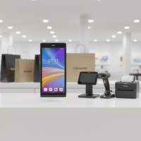 OEM ODM Industriel Android 12.0 Réseau 5G Lecteur de codes-barres 2D Portable RFID IP65 Robuste PDA Magasins de détail Smartphone 5'' 13MP