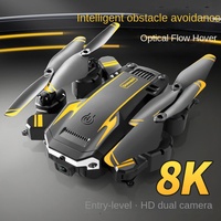 Nouveau drone aérien S6 G6 à double caméra HD pliable transfrontalier avec évitement d'obstacles intelligent en plastique durable