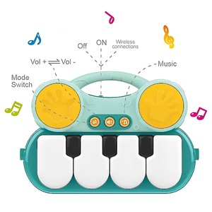 Alfombra de <span class=keywords><strong>gimnasio</strong></span> para bebés, alfombra de juegos de interior para recién nacidos, con proyección de Softplay, Piano - Product Image 4