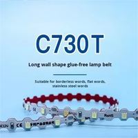 Bande lumineuse LED souple et flexible pour enseigne publicitaire, 12V 2835 30 LED, étanche IP65, PVC, haute luminosité, pour aménagement paysager
