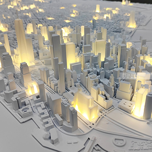 แบบจำลองสถาปัตยกรรมสำหรับการวางผังเมือง การออกแบบที่อยู่อาศัยและถนน - แบบจำลองโต๊ะทรายพร้อมการออกแบบแบบจำลอง 3 มิติ และไฟ LED - Product Image 4