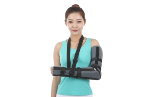 Fracture du bras Chirurgie au lieu de plâtre Bandage respirant Bras Sling avec latte Coude Brace Coude Fixation Ceinture - Product Image 5