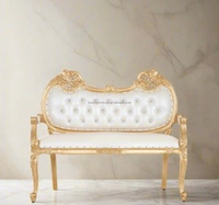 Banc de mariée en or élégant pour les cérémonies de mariage Design moderne pour l'extérieur et l'hôtel