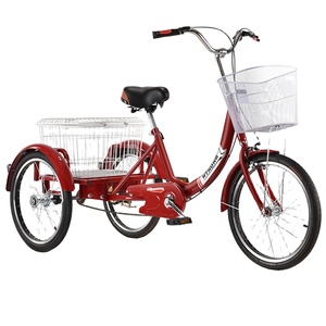 Oferta exclusiva del fabricante para el mercado internacional: Triciclo de carga abierto para adultos mayores con cesta, de una sola velocidad y 20 pulgadas. - Product Image 2