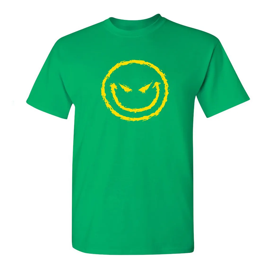 T-shirt stampata personalizzata con faccina sorridente novità sarcastica divertente t-shirt