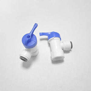 Robinet à bille 3 points pour purificateur d'eau, filetage interne 1/2 po, connecteur de réservoir sous pression avec poignée bleue - Product Image 3