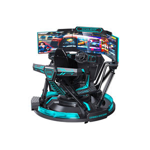 2026 Nieuwe Trend Voor Pretpark En Vr Game Machine <span class=keywords><strong>3</strong></span> Schermen 6 Dof Elektrische Platform Racesimulator Meeslepend Rijspel - Product Image 3