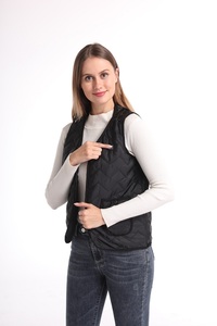 De algodón orgánico climatizada las etiquetas de la ropa de invierno largo USB climatizada cálida <span class=keywords><strong>chaqueta</strong></span> para las mujeres - Product Image 2