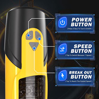 Juguete Eléctrico Automático para Hombres con 7 Modos de Empuje y Rotación, Copa Masturbadora Masculina con Múltiples Funciones de Estimulación, IPX7