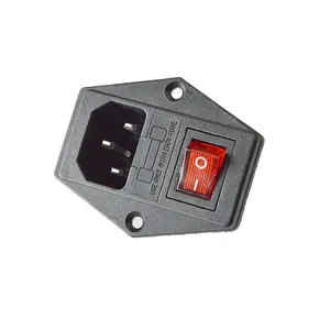 C13 C14 Ac Rocker Schakelaars Grote Stroom Ac Inlaat Schakelaar Ac Power Socket