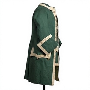 Abrigo de lana estilo francés vintage para hombre, uniforme histórico, manga larga, cierre de un solo botón, ropa de invierno para exteriores. - Product Image 3