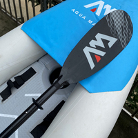 100% Carbone Lame Kayak Paddle KP-3 230cm 4 Section Rame Canoë pour Kayak Gonflable Stand-Up Paddleboarding Double Accessoire