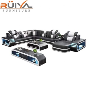 Canapé de <span class=keywords><strong>Salon</strong></span> LED RGB Haute Qualité, Canapé avec Éclairage LED – Usine de Meubles de Foshan - Product Image 1