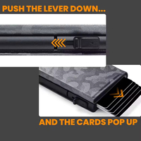 Portefeuille Homme Trifold en Toile Camouflage et Cuir, Anti-RFID, en Métal Aluminium, Minimaliste, Porte-Cartes, Vente en Gros Personnalisée OEM