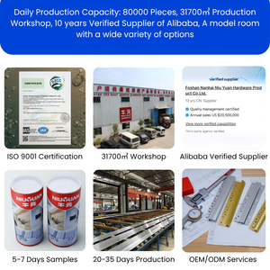 NIUYUAN OEM Werks dekoration 8mm 10mm 12mm 20mm Aluminium Chrom L-förmige Fliesen verkleidung - Product Image 6