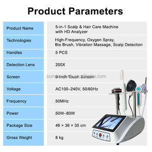 5 in 1 頭皮ヘアケアアナライザー分析装置、200倍HDレンズ搭載、プロ仕様の頭皮検出・治療機 - Product Image 6